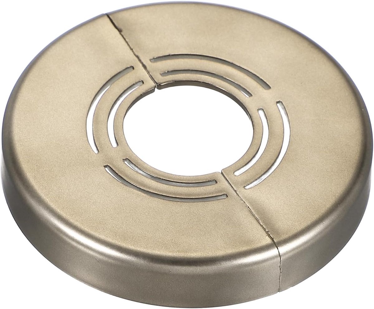 Muur Split Flens 0,8/1/1,3 Centimeter, 1 Centimeter Dikke Snijbare ABS Ronde Escutcheon Plate Deksel Gesp voor Waterpijp Kraan Decoratie, Grijs