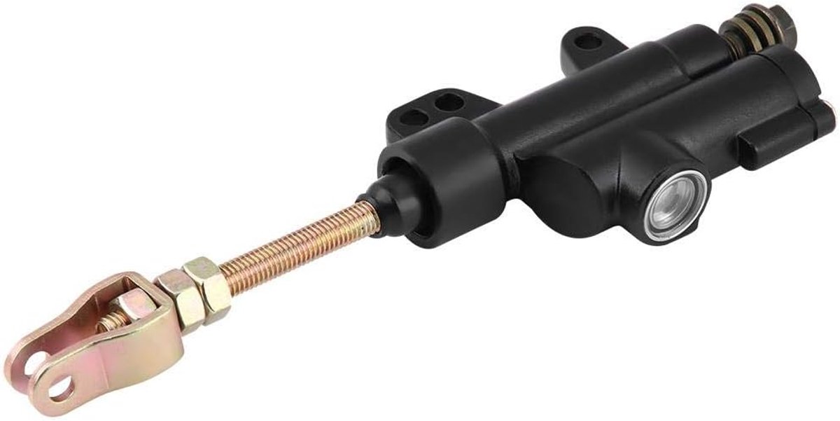 Hoofdcilinder quad 125,Universele achterste voetrem hoofdcilinder, hydraulische achtervoetrem hoofdcilinder pomp vervanging voor motorfiets ATV Dirt Bike (zwart)