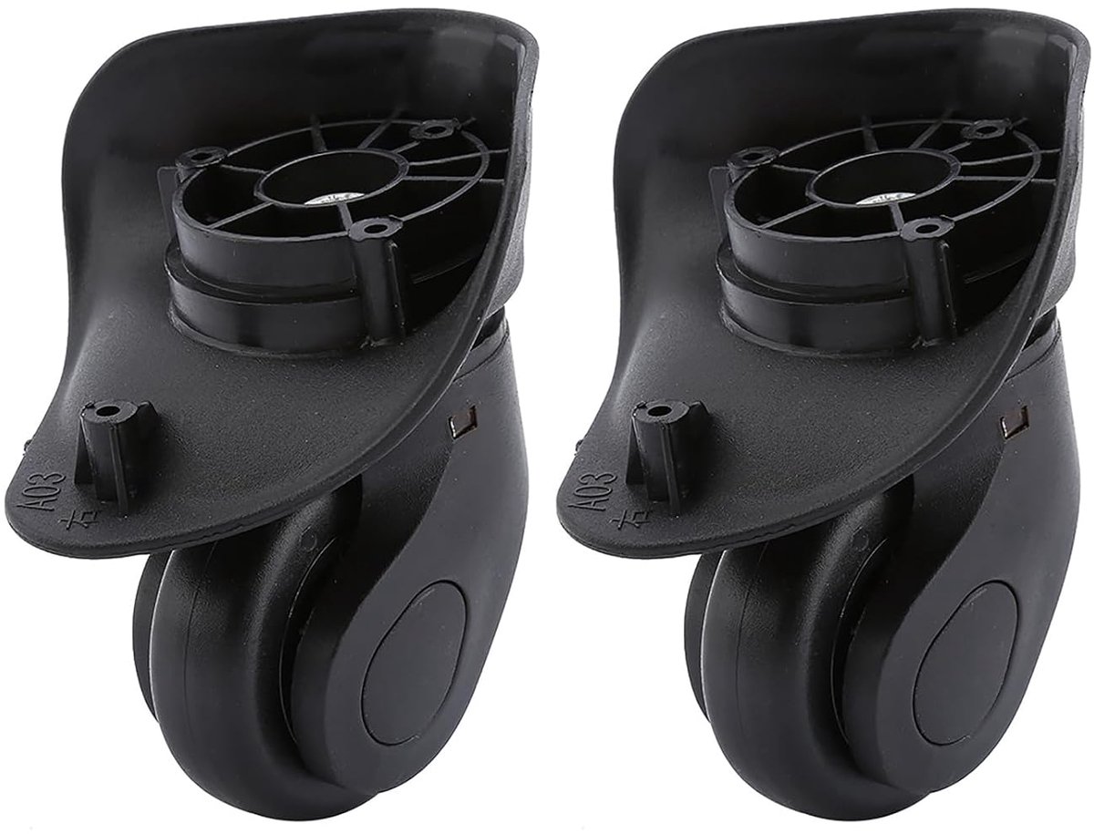 1 paar vervangende kofferwielen Universele PVC-wielen voor bagagekoffertrolley (W041-2 S)