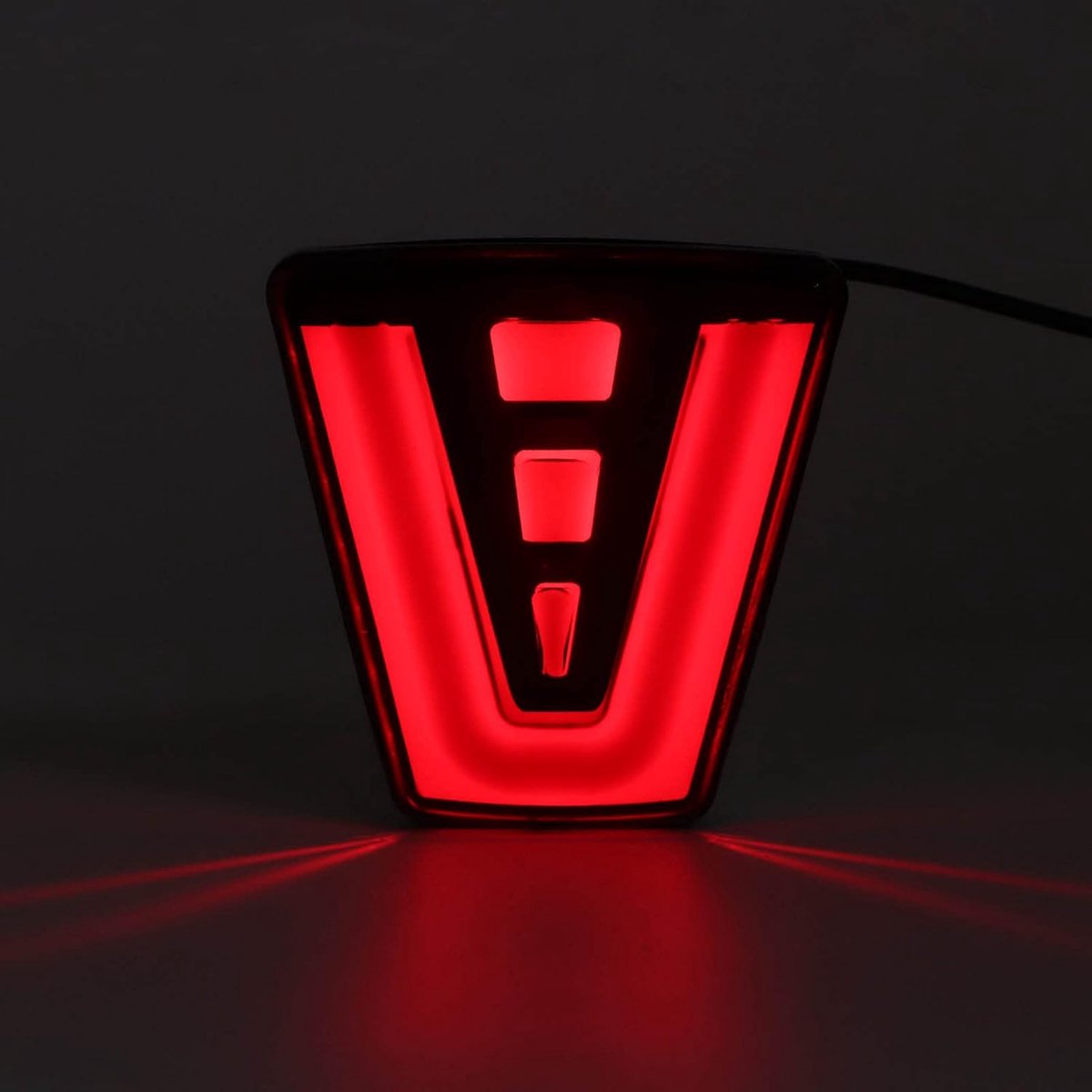 Universele led-knipperlicht, 12 V, 10 W, voor aanpassing van F1-stijl met hoge helderheid, anti-botsing achter, universele toepassing voor achteruitrijlichten