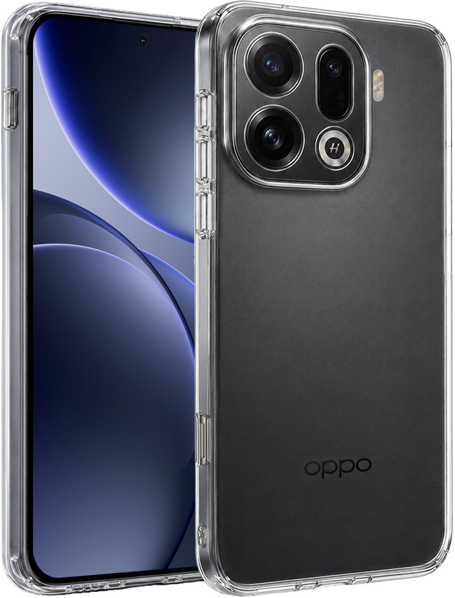 Hoesje - Geschikt voor OPPO Find X9 Pro - Sterk & Shockproof - Siliconen Case - Hoes Cover - Telefoonhoes - Transparant
