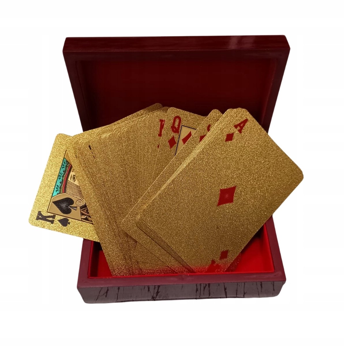 Luxe Gouden Speelkaarten Set met Elegante Geschenkdoos