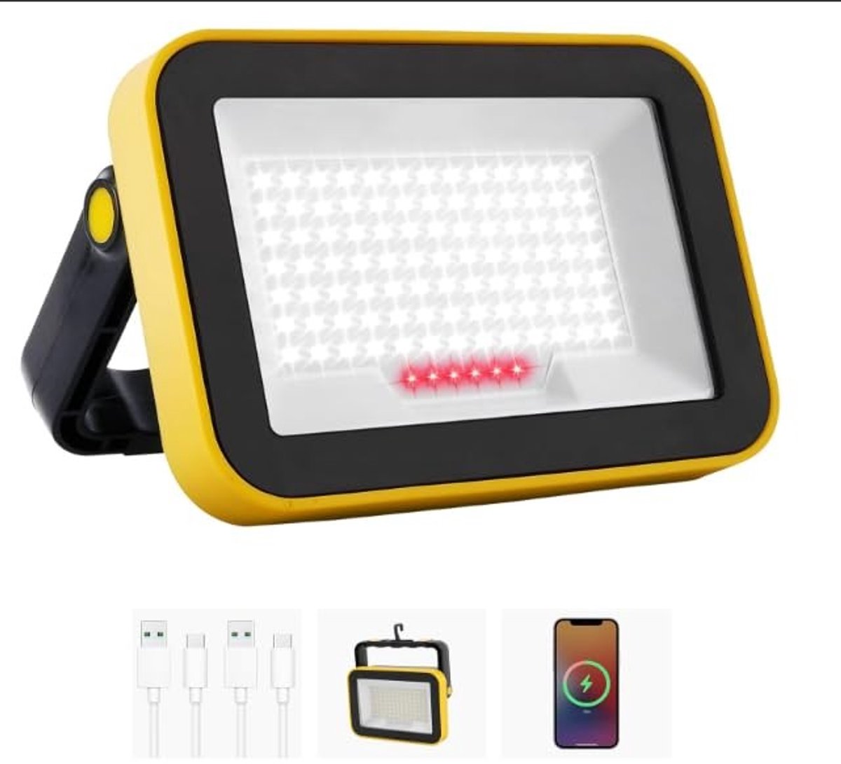SolidKeus - Draagbare LED Werklamp met Oplaadbare Batterij en 5 Lichtstanden