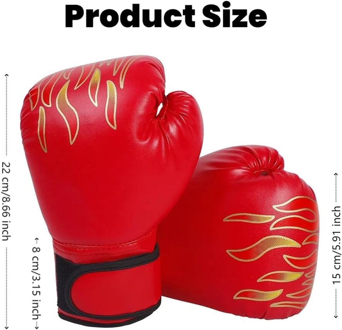 Kickbokshandschoenen voor Kinderen - Muay Thai, Cage Fight en Punching Bags voor Jongens en Meisjes 3-8 Jaar, Rood met EVA Coating
