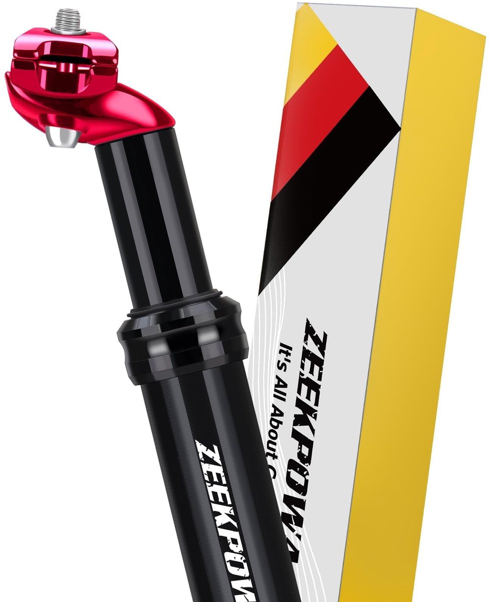 SolidKeus - Vering Zadelpen 31.6 x 350 mm Aluminium voor Fietsen