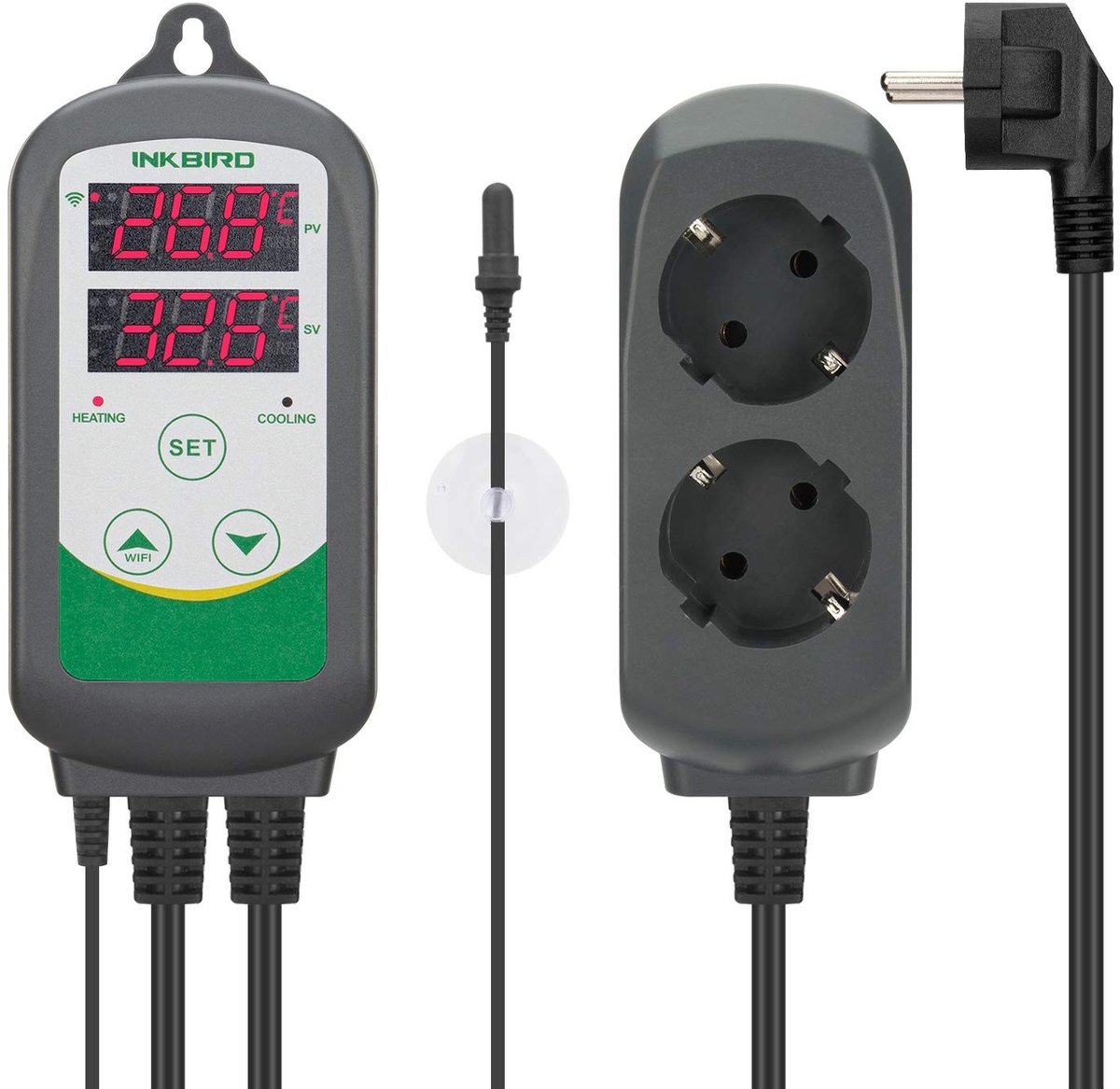 SolidKeus - Wifi Thermostaat met Waterdichte Probe voor Aquariums
