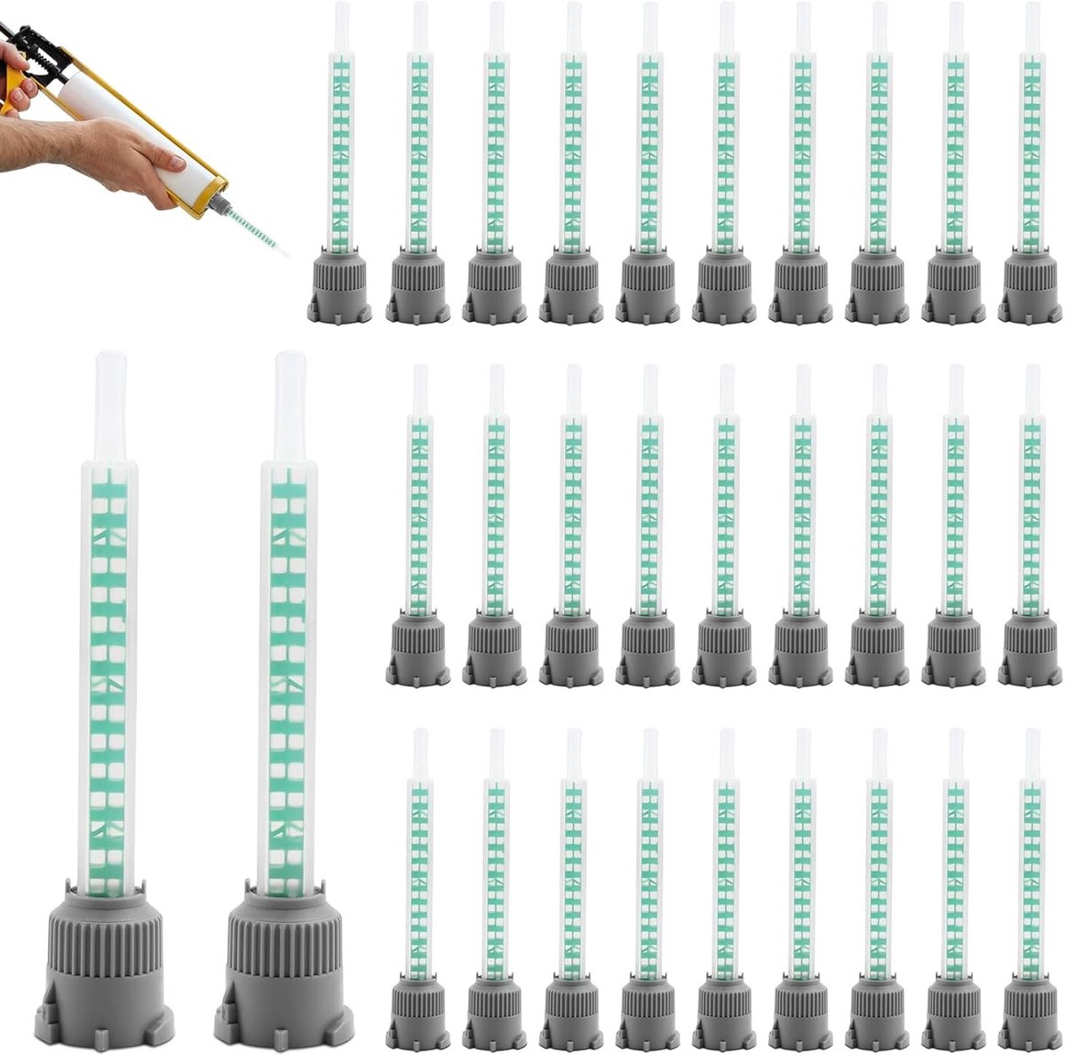 Mixmondstuk voor 2-componentenlijm - Perfect voor precisie, eenvoudig te gebruiken en ideaal voor hobbyprojecten