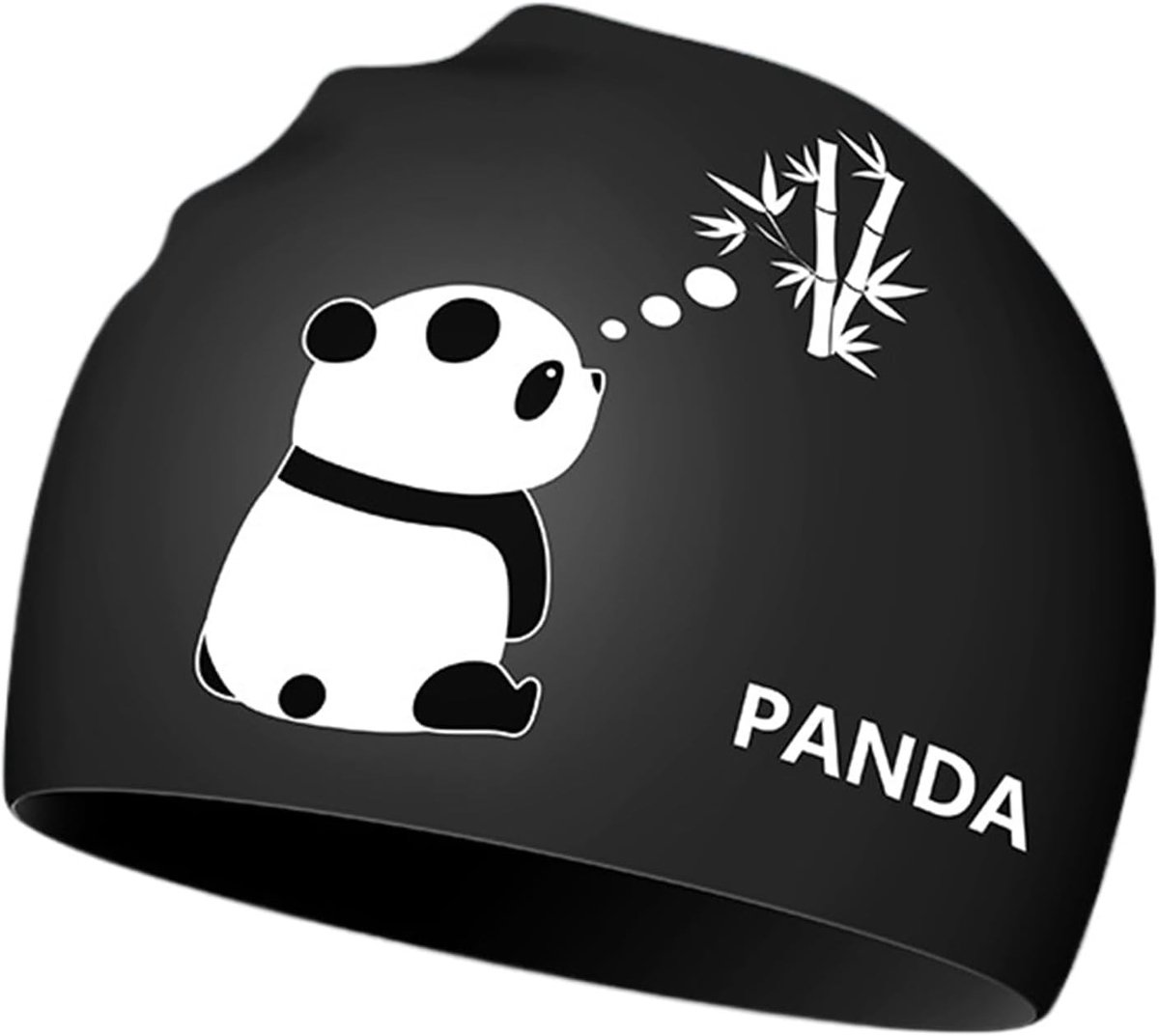Zwemcap voor Mannen en Vrouwen met Panda Motief - Waterdichte Silicone Zwemkap voor Korte en Lange Haar - Professionele Training en Wedstrijd