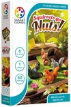 Doos van 'Squirrels Go Nuts!' met eekhoorns en nootjes, 1 speler, 60 uitdagingen.