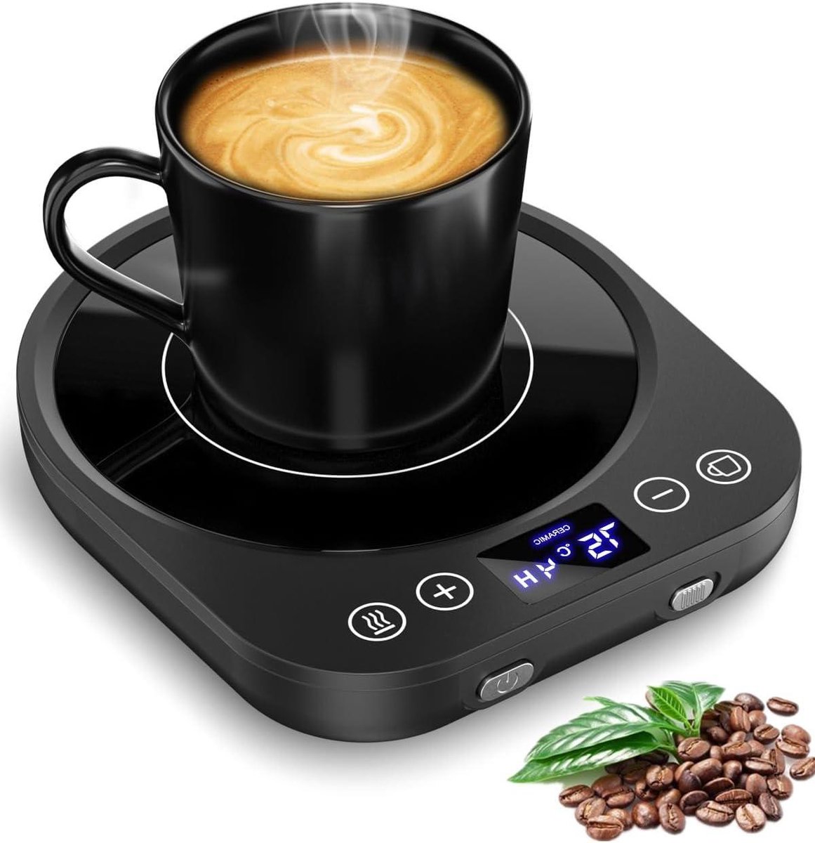 Beker Warmer - Dranken Warmer - Dranken Warm Houden - 9 Temperatuurstanden - 13 cm - Zwart