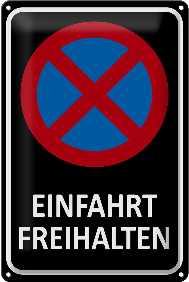 Blechschild Hinweis 20x30cm Einfahrt freihalten