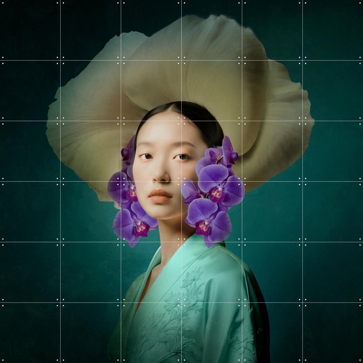 IXXI Tear Of Love, Sander van Laar - 120 x 120 cm - Gratis ophangtool - Grote wanddecoratie en posters - Speels, Digitale Kunst, Surrealisme