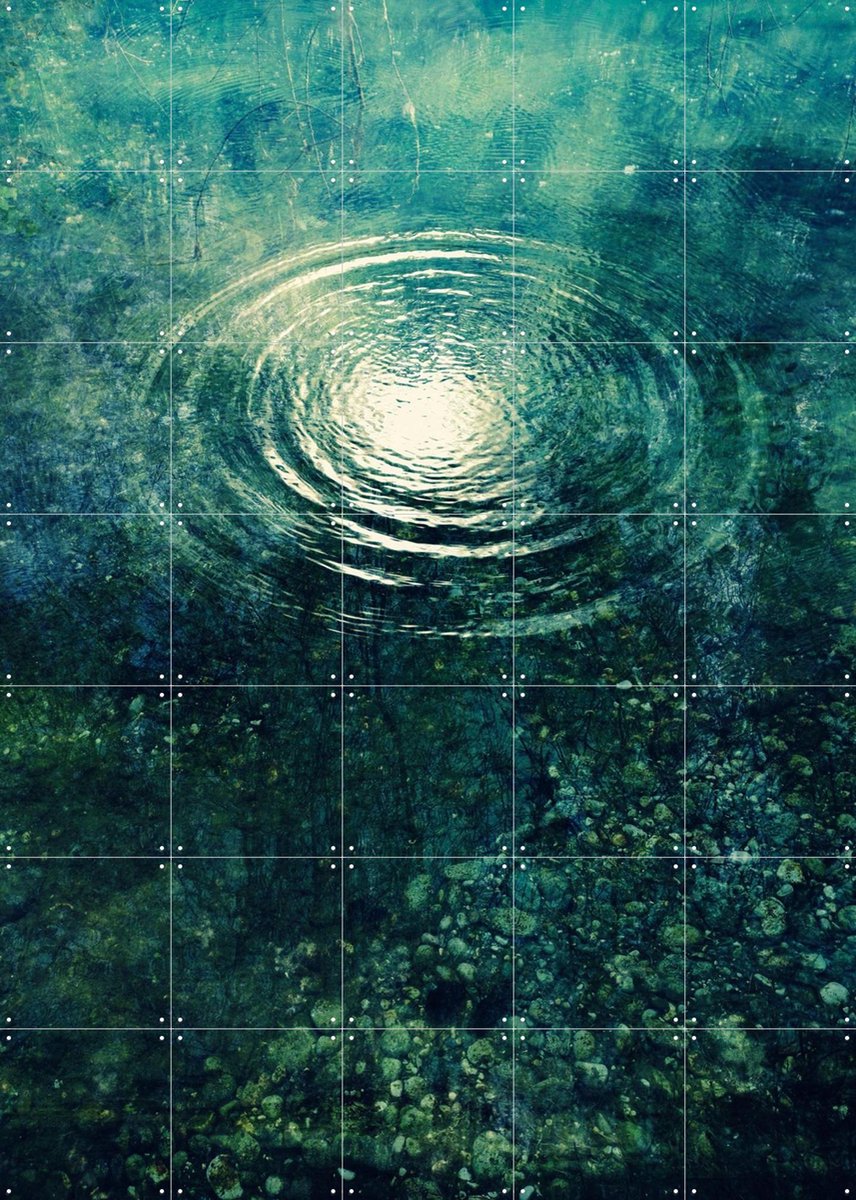 IXXI Concentricus, Angelo Cerantola - 100 x 140 cm - Gratis ophangtool - Grote wanddecoratie en posters - Modern, Surrealisme, Digitale Kunst