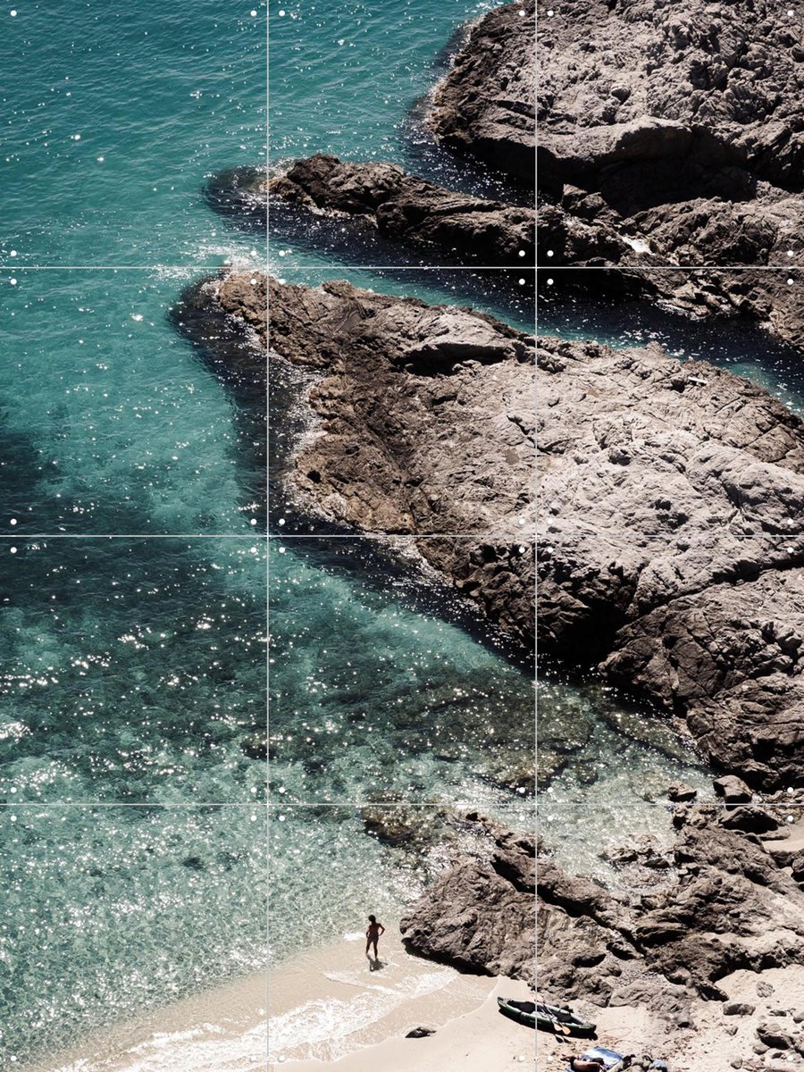 IXXI Little Beach, Photolovers - 60 x 80 cm - Gratis ophangtool - Grote wanddecoratie en posters - Fotografie, Strandhuis, Woonkamer, Zeelandschappen