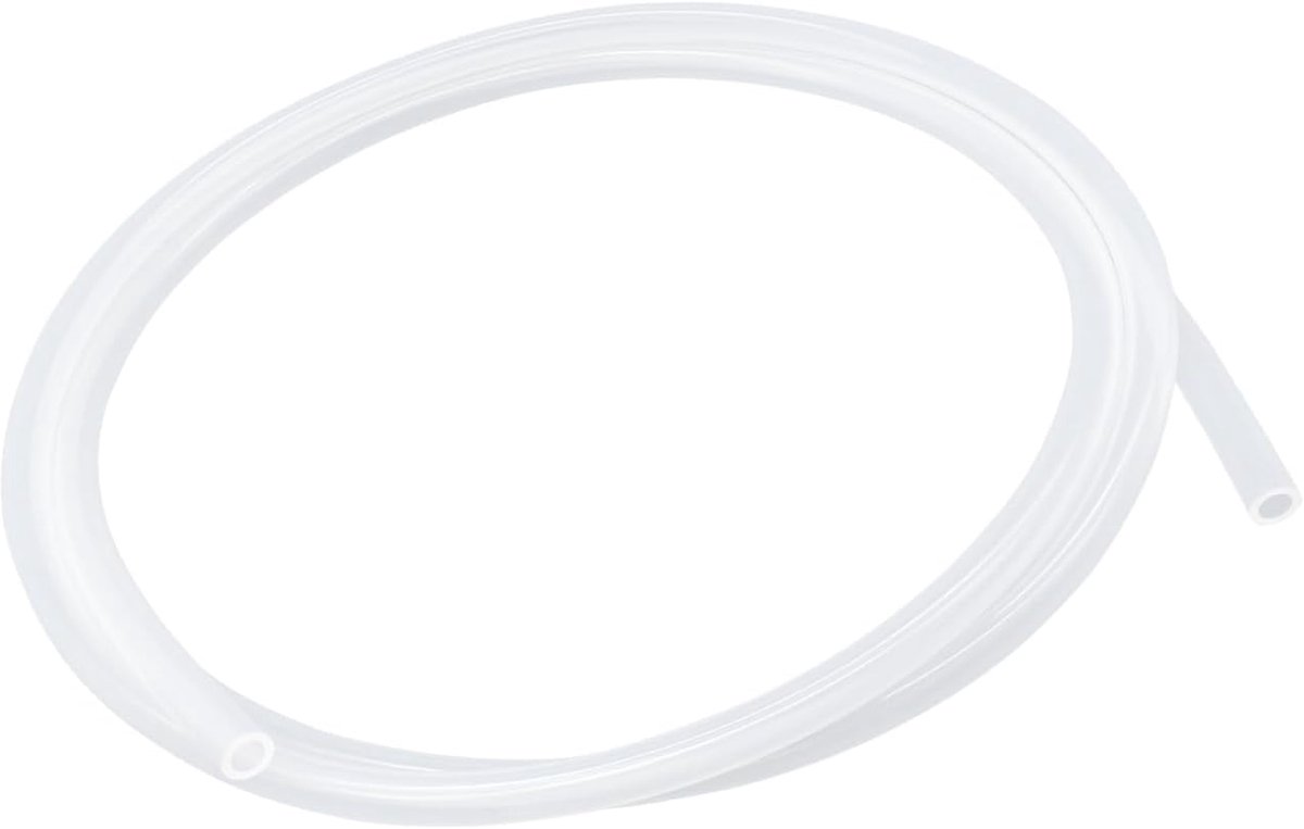 slang, geschikt voor levensmiddelen, 2 mm ID x 5 mm OD, 2 meter, flexibele transparante siliconen slang, water-luchtslang