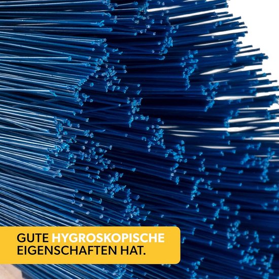 Grote Veegbezem - Buitenbezem Industrieel - Terras Reinigen - Slijtvast Nylon - 30 cm Breed - Blauw — afbeelding 4