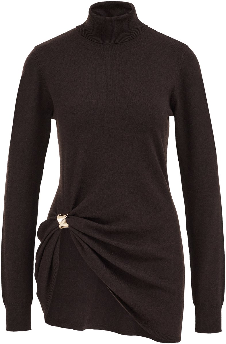 WE Fashion Dames coltrui met goud accent