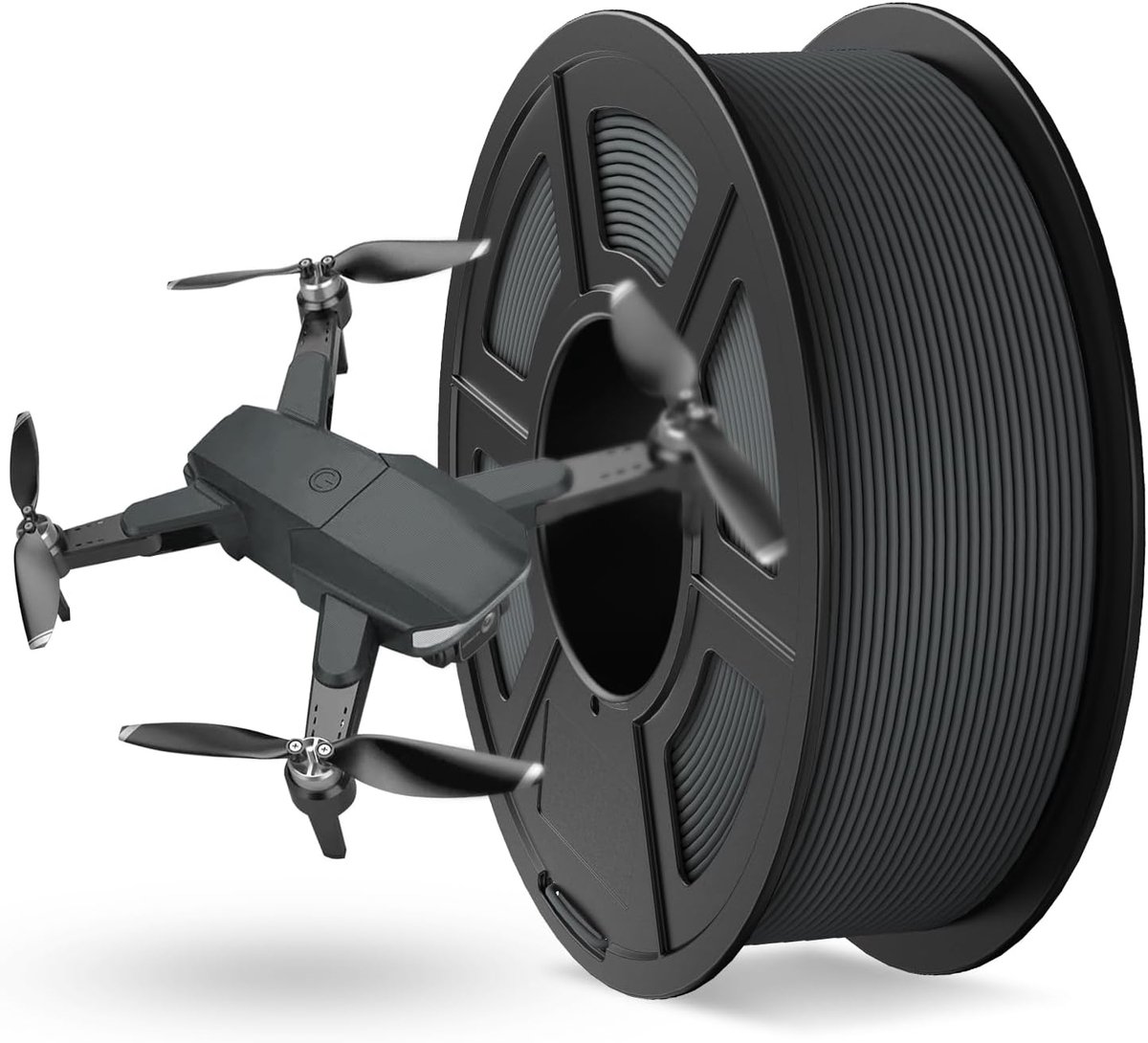 Rapid Matte PETG-filament 1,75 mm, Hoge Snelheid 50-600 mm/s 3D-printerfilament, maatnauwkeurigheid +/- 0,02 mm voor de meeste FDM 3D-printers, 1,1 kg/spoel (2,43 lbs), MatGrijs