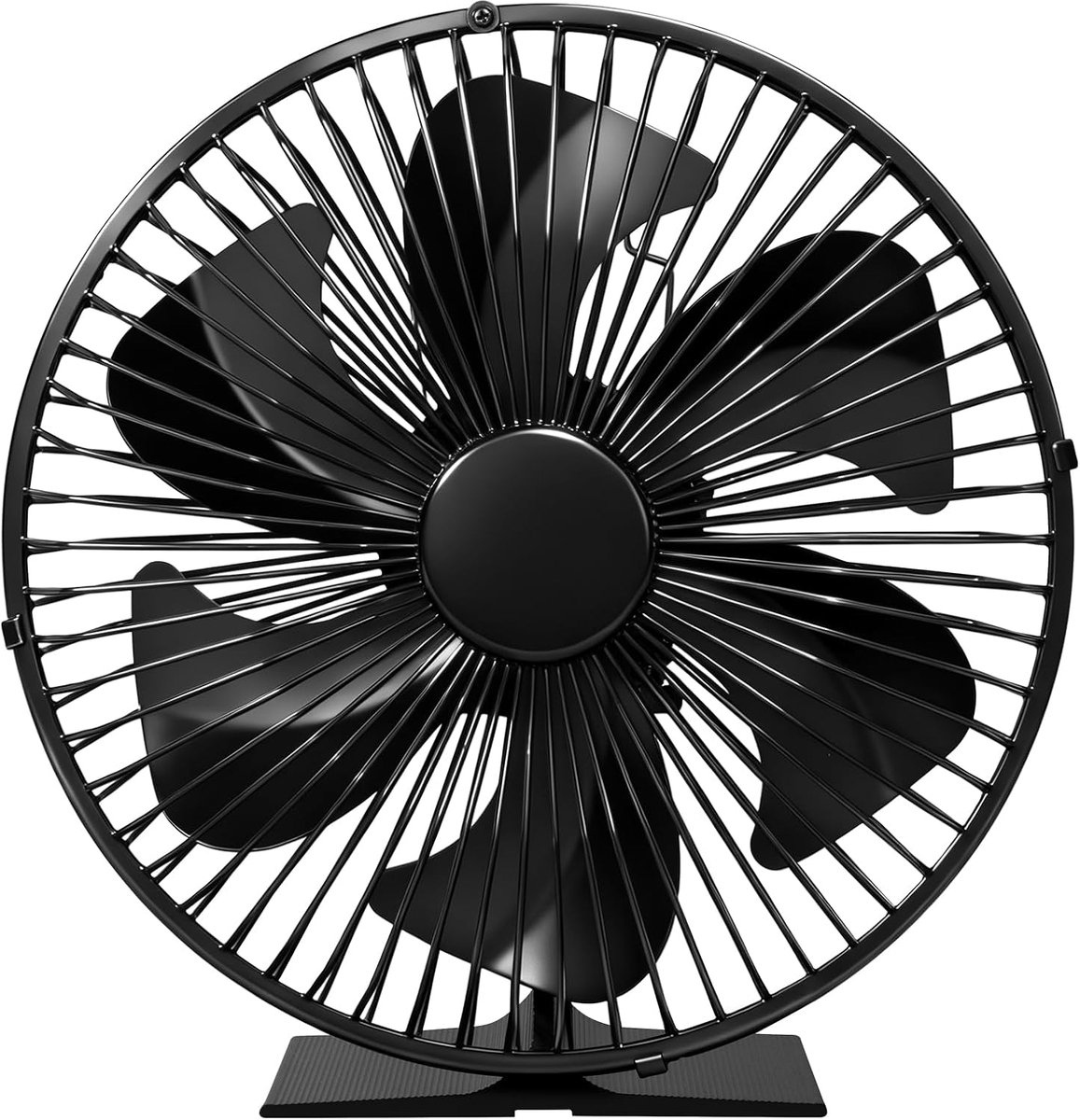 Kachelventilator, kachelventilator met ventilatorbescherming, 6 bladen, kachelventilator, kachelventilator zonder stroom, open haardventilator