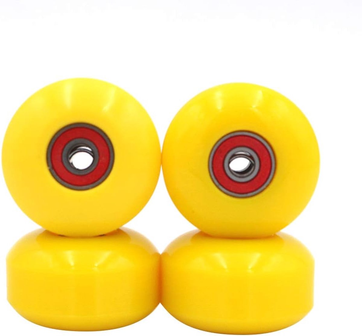 Wielen Hardheid 100A Polyurethaan Cruising Wheel Gratis Lagers Set van 4 (Geel)