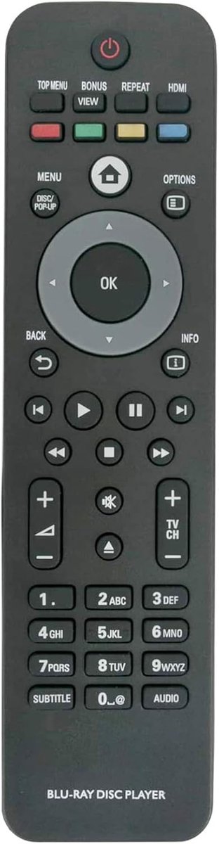 afstandsbediening voor Philips Blu-Ray De Schijfspeler