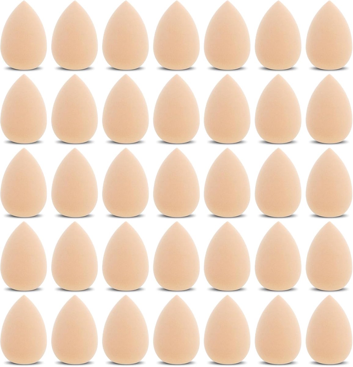 35 stuks mini-make-upspons, make-upspons, kleine blender, foundation, cosmetische sponzen voor poeder, crème, reparaties