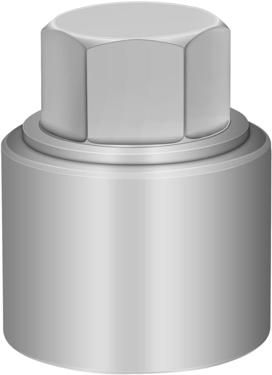535 Wielborgmoer sleutel compatibel met VW VAG Volkswagen, (socket OD 28 mm - ID 25 mm), wielslot moer socket adapter, anti-diefstal lug verwijderingsgereedschap, anti-diefstal