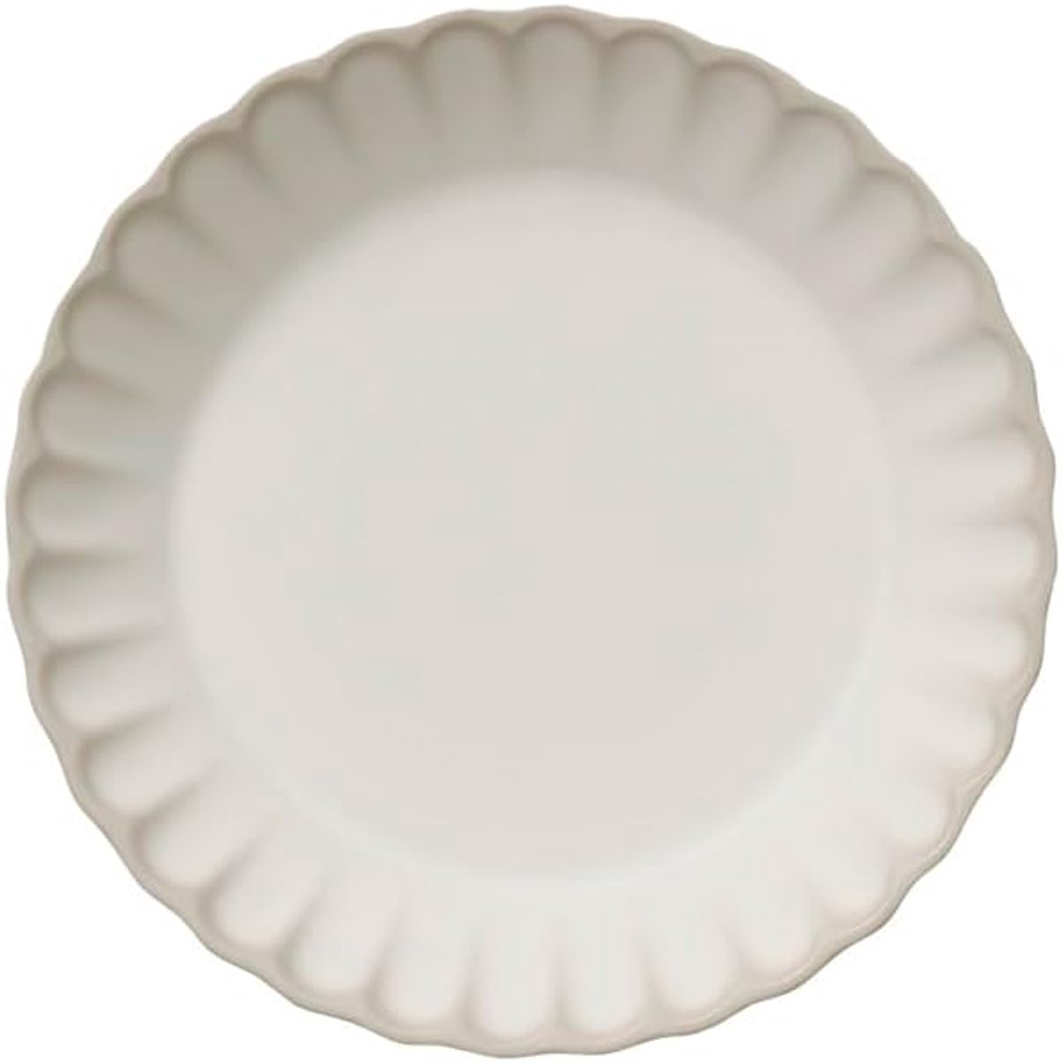 85605 Diep bord ARUMI - melamine, Ø 22,5 cm, 0,8 liter, wit/beige, stapelbaar