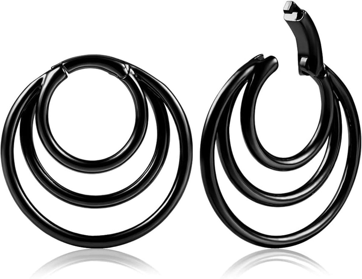 Oorgewicht Expander Plug Tunnel Meters Hoop Roestvrij Staal Stretch Piercing Expander 4mm, Metaal