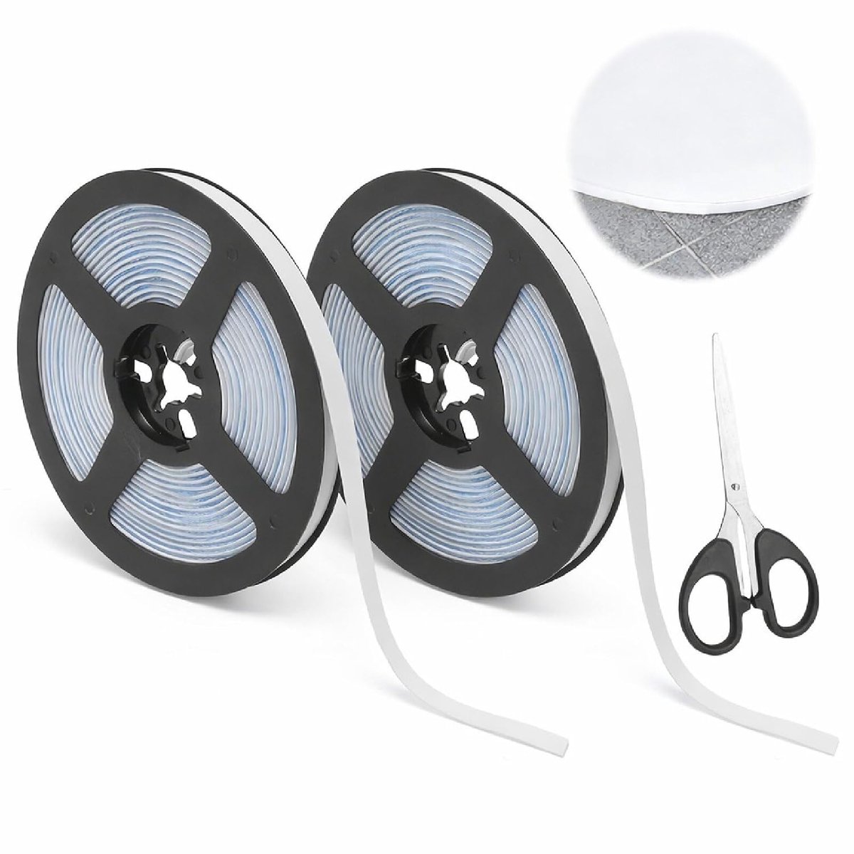 2 rollen afdichtingstape, zelfklevend, wit, 6 m x 8 mm, waterdicht, flexibele sierlijsten, zelfklevend, decoratieve afdichtingstape, siliconen band voor douche, keuken, badkuip, badkamer