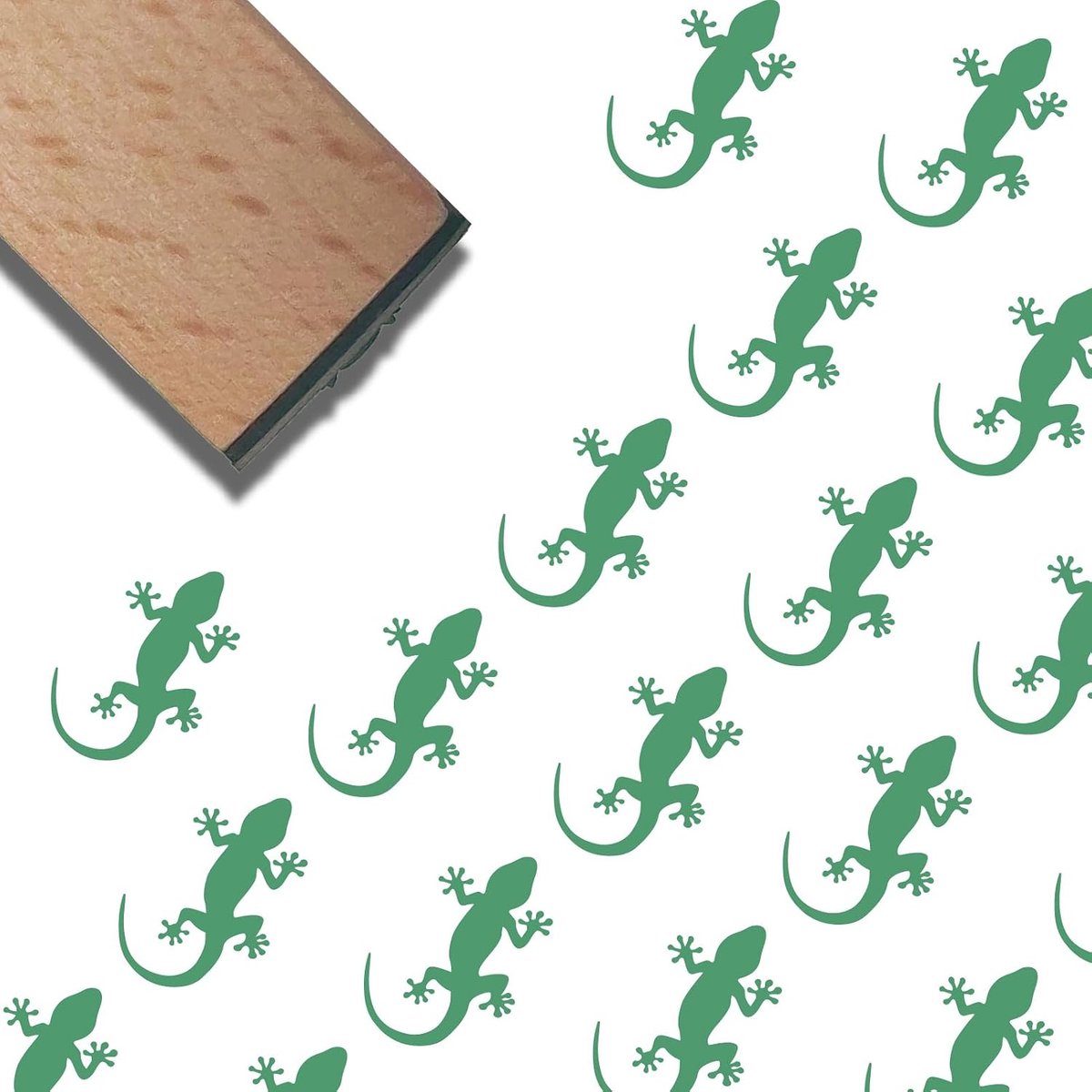 Houten Stempels Natuurlijk Hout Herbruikbare Vintage Decoratieve Kleine Dieren Gecko Print Scrapbooking Seals voor DIY Journaling Albums Kaarten Maken Planner