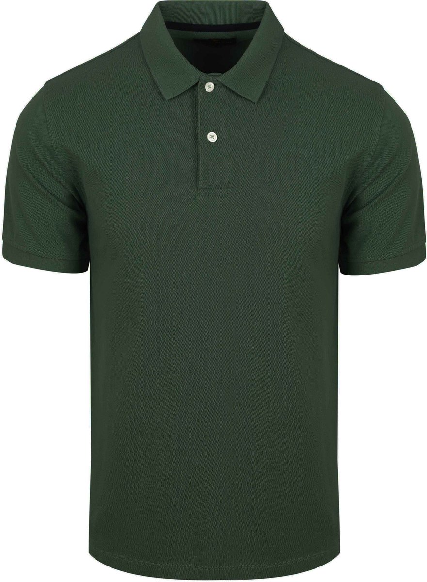Steppin' Out Polo Piqué Classic Donkergroen - Maat L - Heren - Polo shirt Heren met Korte mouw