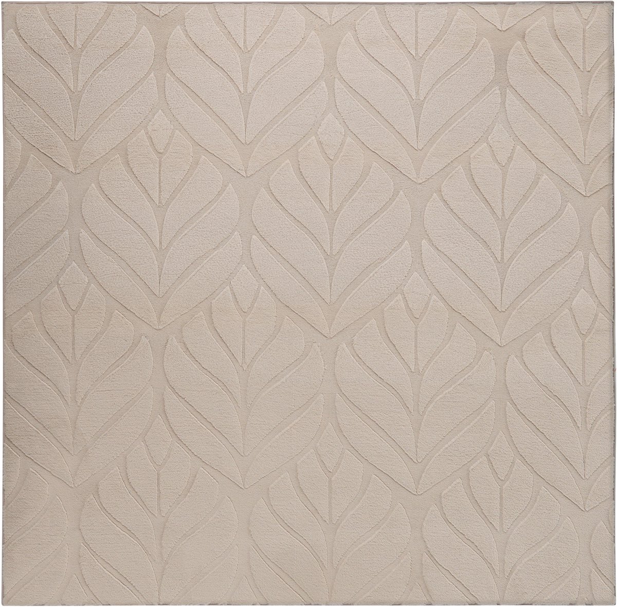 MITCHELL - Vloerkleed - Beige - 160 x 160 cm - Kunstbont