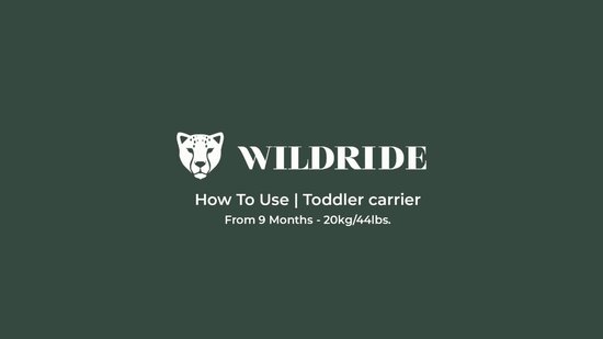 Wildride® Kinderdrager Zebraprint Zwart - Lichtgewicht & Draagbaar - Heupdrager Voor Kinderen van 9 Maanden tot 4 Jaar - Draagzak voor Baby en Peuter - Baby Carrier - Tot 20 kg