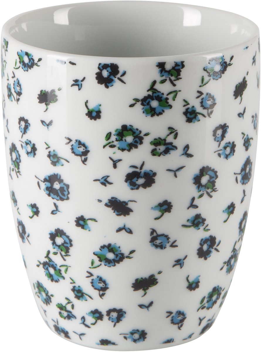 Spirella EVE Tandenborstelhouder Beker - Tumbler Badkamer - Tandenborstel Beker Blauw - 8,2 x 9,8 cm