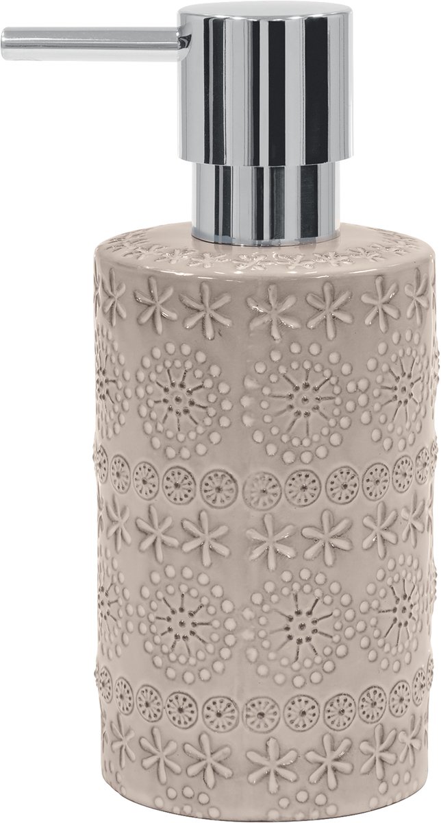 Spirella Relief Zeepdispenser – Elegante Zeephouder en Lotion Dispenser voor Badkamer Accessoires