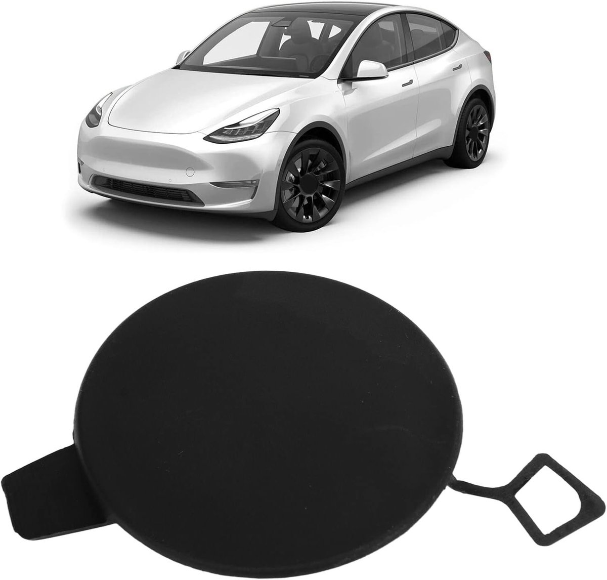 149442600A Trekhaakafdekking Achterbumper voor Model Y, Stofkap Trekhaak, Duurzame Kapvervanging voor Model Y 2020 Tot 2023