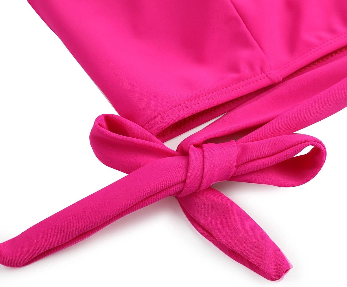 Sets hoge taille zwempak tweedelig badpak één schouder badmode zwempak