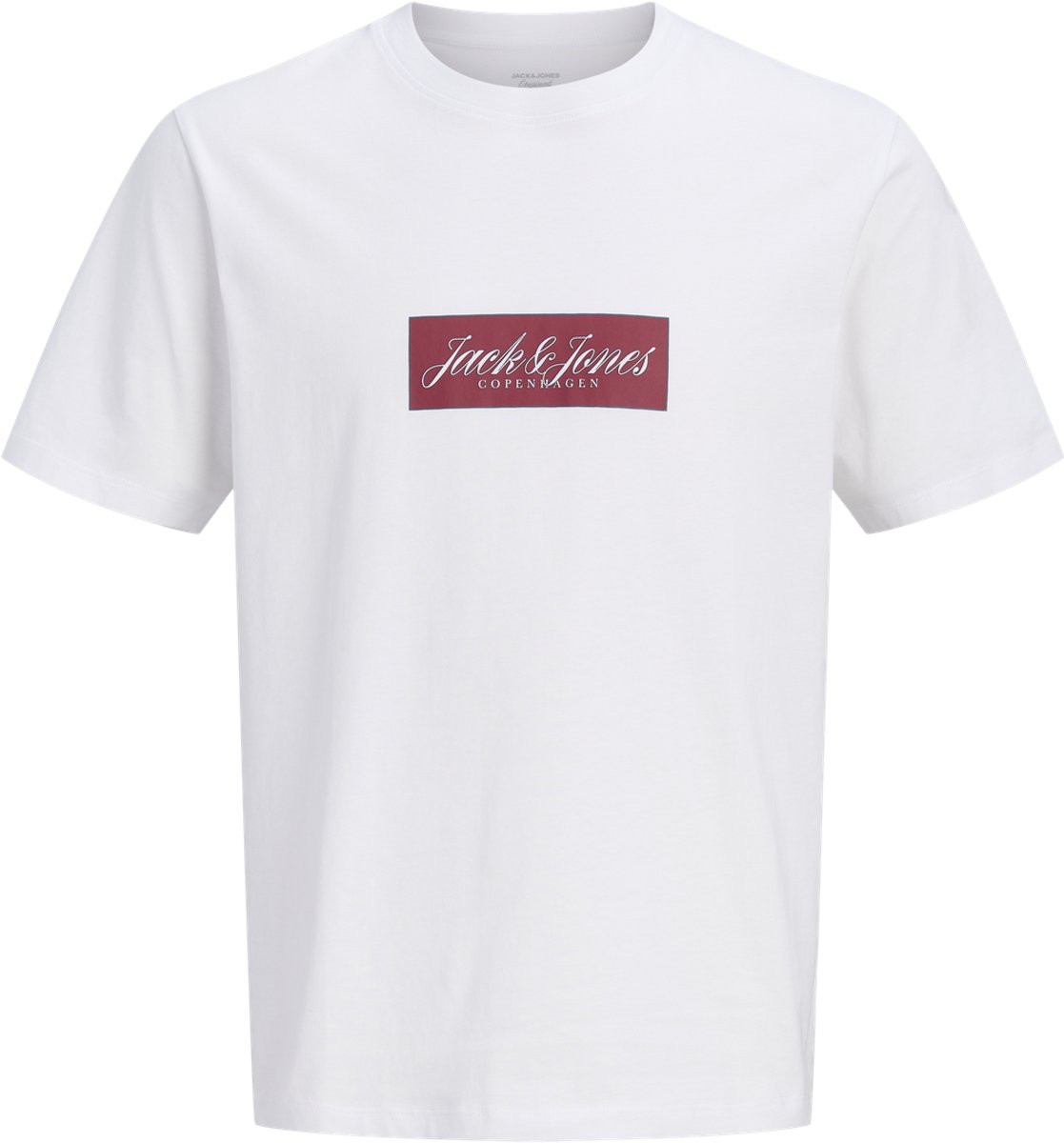 JACK & JONES - JORNORREBRO BOX LOGO SS CN FST Heren T-shirt