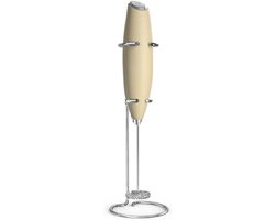 Melkopschuimer - Elektrische klopper - Dranken bereiden - Krachtige motor - 2 AA batterijen - Beige