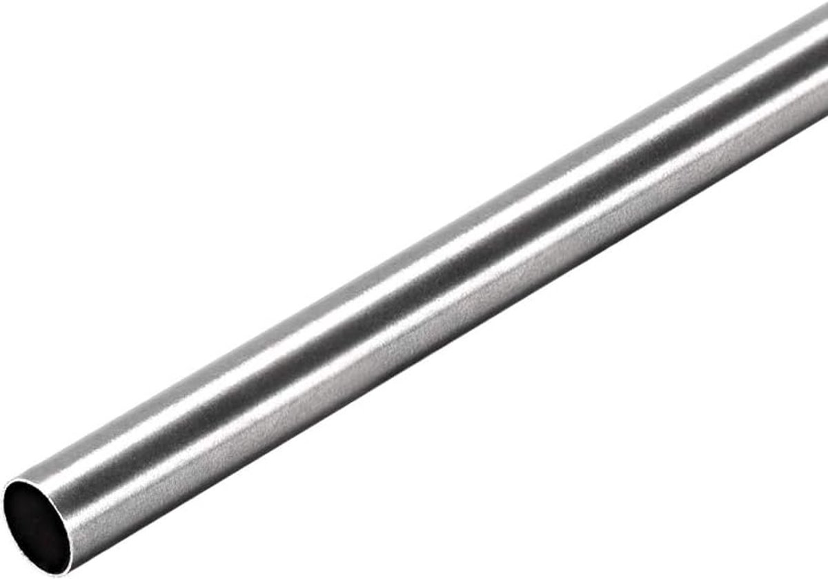 sourcing map Ronde buis rechte buis 6 mm buitendiameter. 0,2 mm wanddikte 250 mm lengte naadloos 304 roestvrij staal