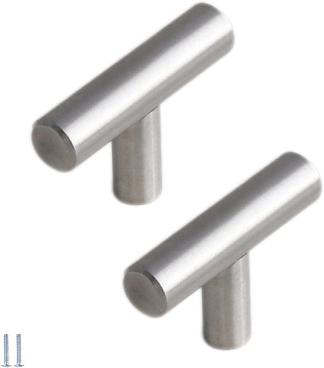 Set van 2 keukenkasthandgrepen, roestvrijstalen keukendeurgrepen, geborstelde kastgrepen, kledingkasthandgrepen, ladehandgrepen.