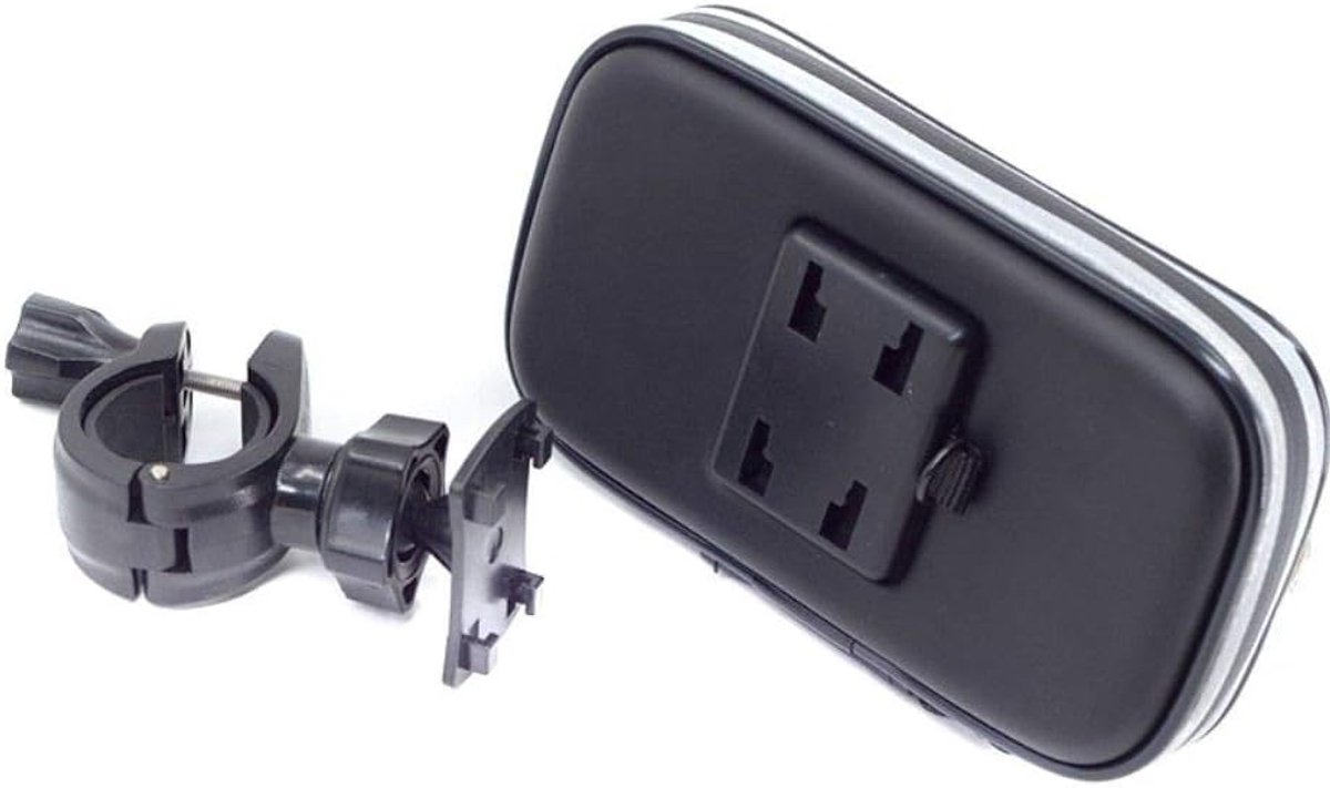 reflecterende ondersteuning voor motorfiets fiets stuur en draaibare waterdichte 360 voor LG Q Stylus+ (2018) - zwart