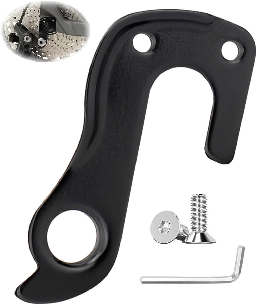Aim achterwielschakelhaak, compatibel met Aim SL #10148, aluminiumlegering met 2 schroeven