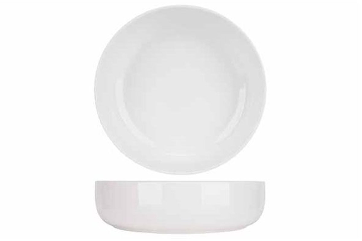 Titanium White Diep Bord D18xh4,7cm 84cl