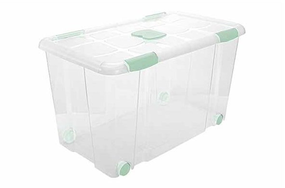 Opbergbox Nº12 90l Met Sluitingen En Wielen