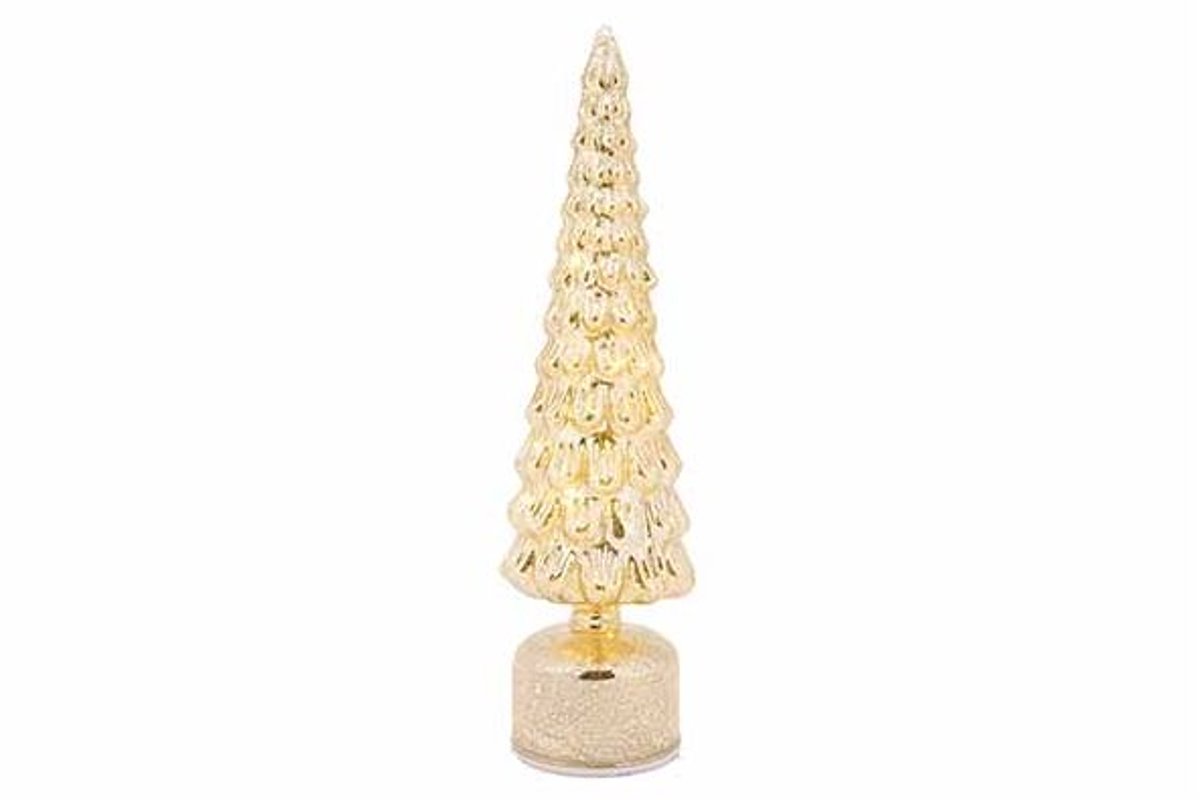 Lamp Led Tree Turning Goud 11x11xh39cm G Las Excl 3 Aa Batt