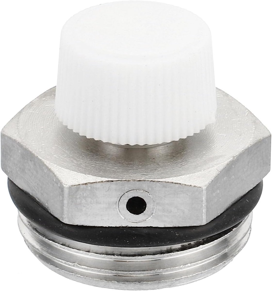 3/4 inch BSP mannelijke handmatige schroefdraad, ontluchtingsventiel, vernikkeld messing gecoate ventielstekker, geen sleutel voor radiator, radiatoren, zilverwit