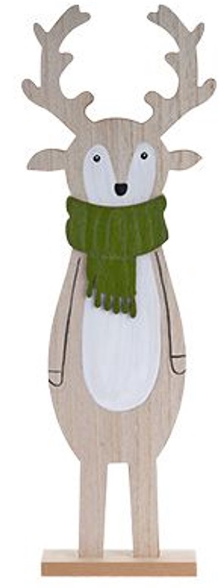 Hert Green Scarf Natuur 16x5xh47cm Hout