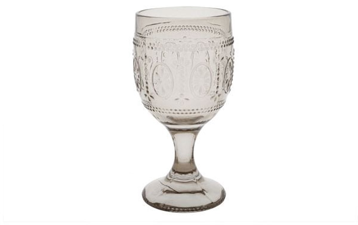 Cosy @ Home Victoria Brown Wijnglas 30cl D9xh17,5cm